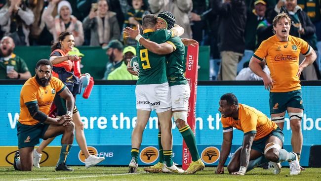 The Wallabies got hammered by South Africa. Picture: AFP