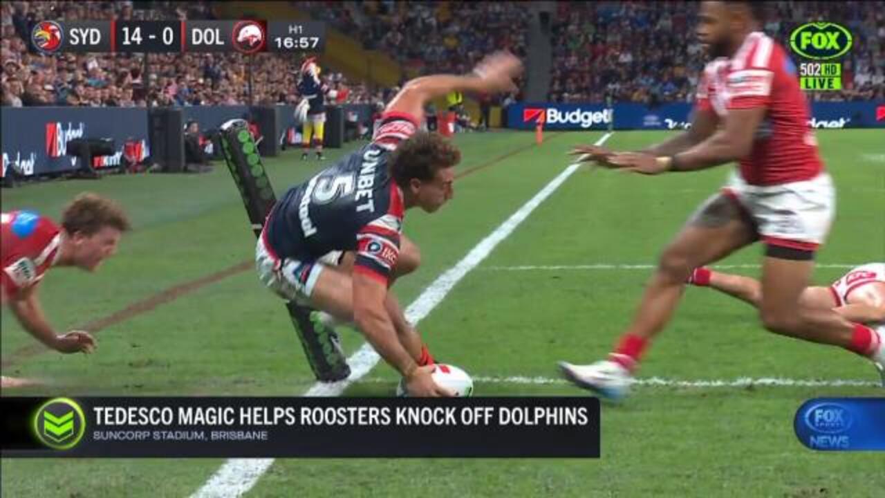 Dolphins downed in Roosters rampage