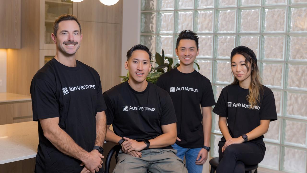 Aura Ventures principal Tristan Terry, investment manager Eric Tran, managing partner and co-founder Eric Chan and corporate development manager Sabrina Zeng.