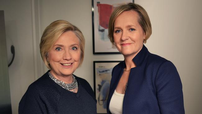 ABC’s Sarah Macdonald was full of praise for Sarah Ferguson’s interview with Hillary Clinton, an exchange Gerard Henderson describes as “soft”. Picture: AAP Image/ABC, Four Corners.