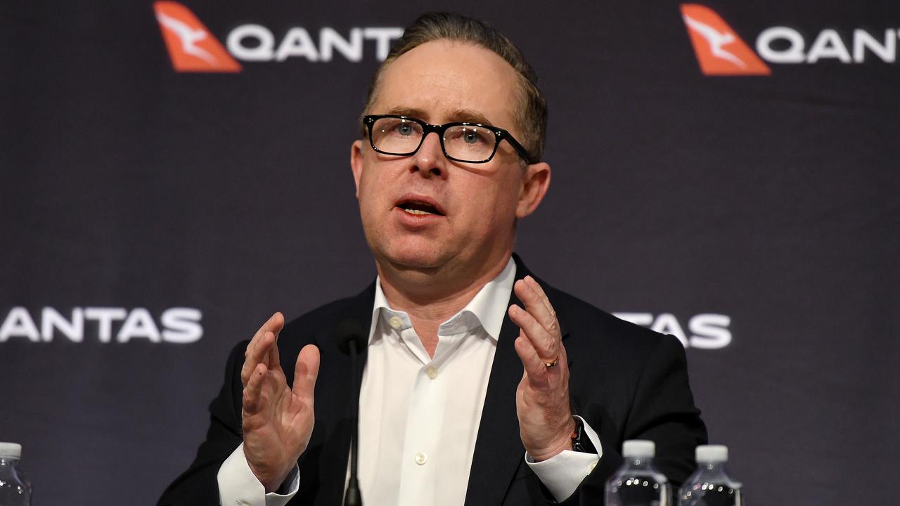 Qantas CEO Alan Joyce said he expects Aussies to be heading overseas. Picture: AAP Image/Bianca De Marchi) NO ARCHIVING