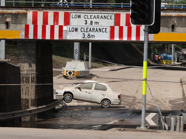 Flood damaged car at Rocklea, Queensland. Heavy rains made motoring an occasionally hazardous endeavour in 2022. Picture: Liam Kidston