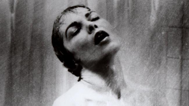 Actor Janet Leigh in the shower scene from the 1960 Alfred Hitchcock film Psycho