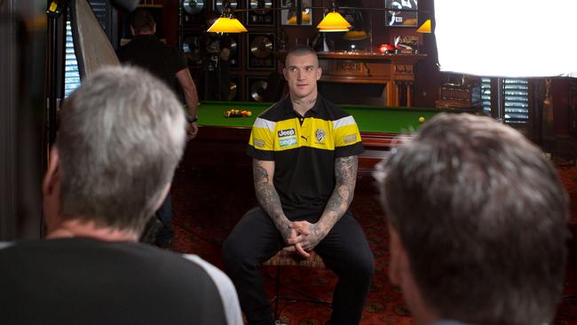 Dustin Martin broken his silence on “chopstickgate” when speaking with Sam Newman and Eddie McGuire for <i>The Footy Show</i>.