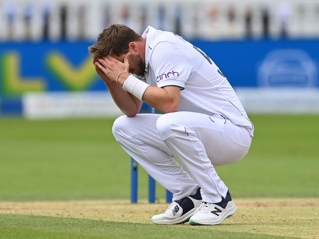 Ollie Robinson has delivered more delusion with his latest column. (Photo by Gareth Copley/Getty Images)