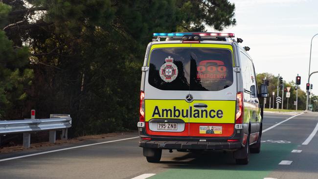 A man is fighting for life after a crash on the Cunningham Highway.