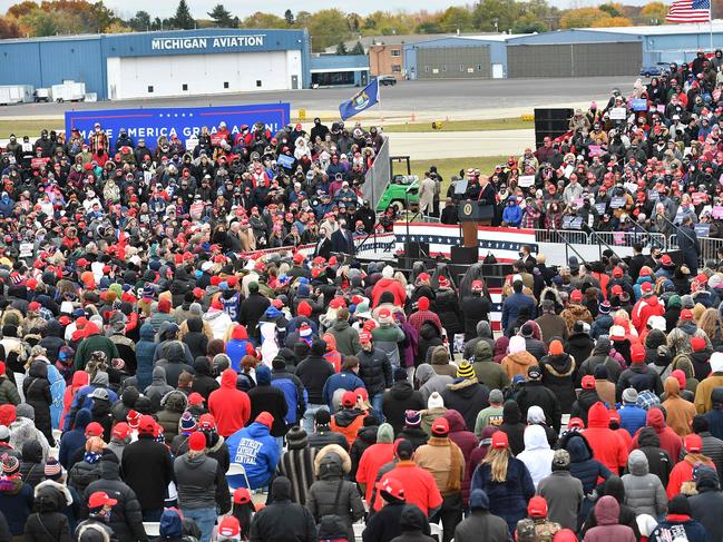 Crowds have been out in force for Donald Trump. Picture: AFP