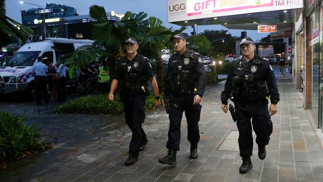 Police heading up a major crackdown on crime in Cairns CBD in an operation called called Operation Romeo Paso. PICTURE: STEWART MCLEAN