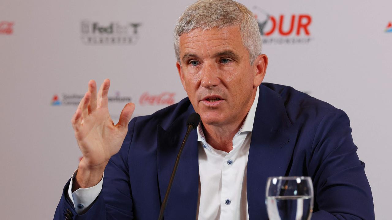 PGA Tour commissioner Jay Monahan is comfortable where discussions are at. Picture: Kevin C. Cox / Getty Images North America / Getty Images via AFP