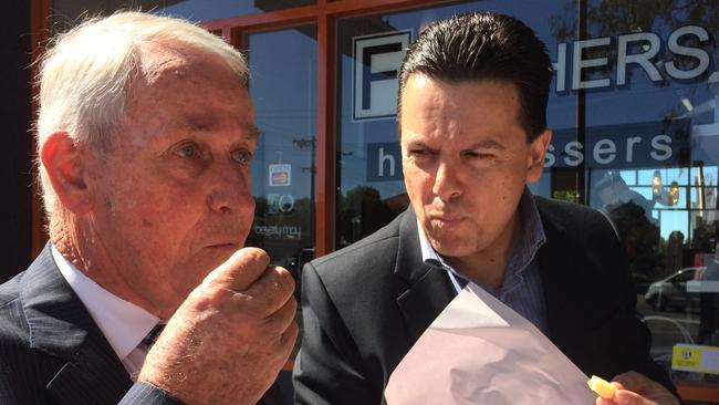 John Darley MLC with his former political ally Senator Nick Xenophon.