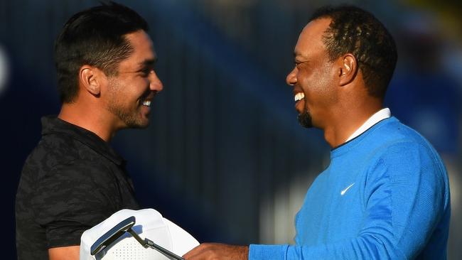 Jason Day and Tiger Woods.