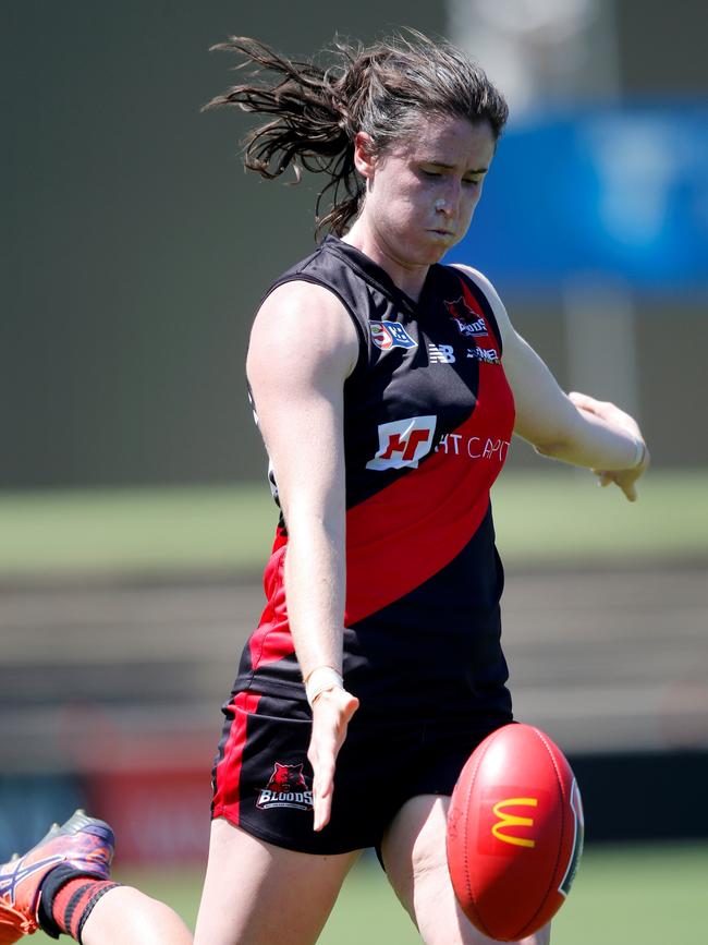 Ex-West Coast and Fremantle player Beatrice Devlyn in action for West. Picture: Cory Sutton