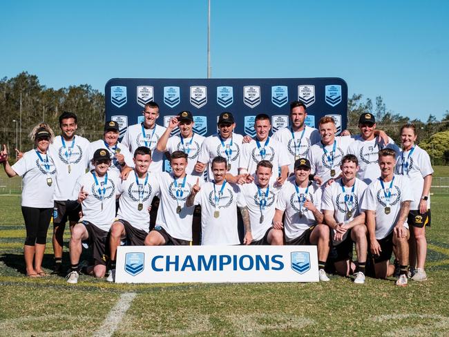 The Doyalson Premier Men won their division at the 2022 NSW Touch State Cup. Picture: Chris Huang