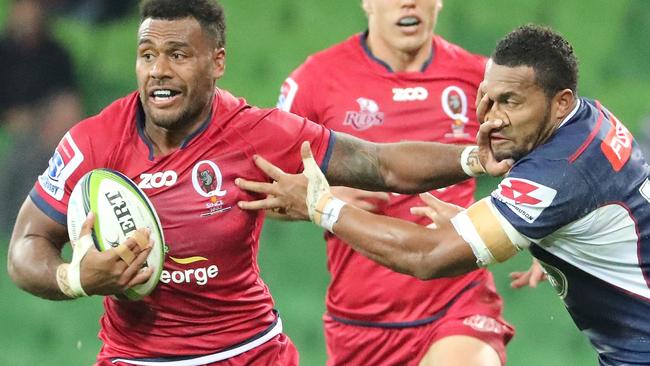 Samu Kerevi has been ruled out of Reds’ final Super Rugby match this season with an injury picked up in the gym.