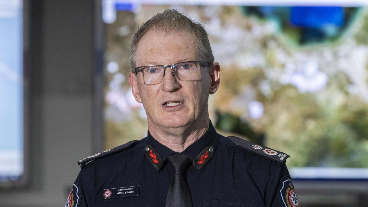 QFES Commissioner Greg Leach press conference at Queensland Emergency Services Complex, Kedron, Tuesday, September 19, 2023 – Picture: Richard Walker