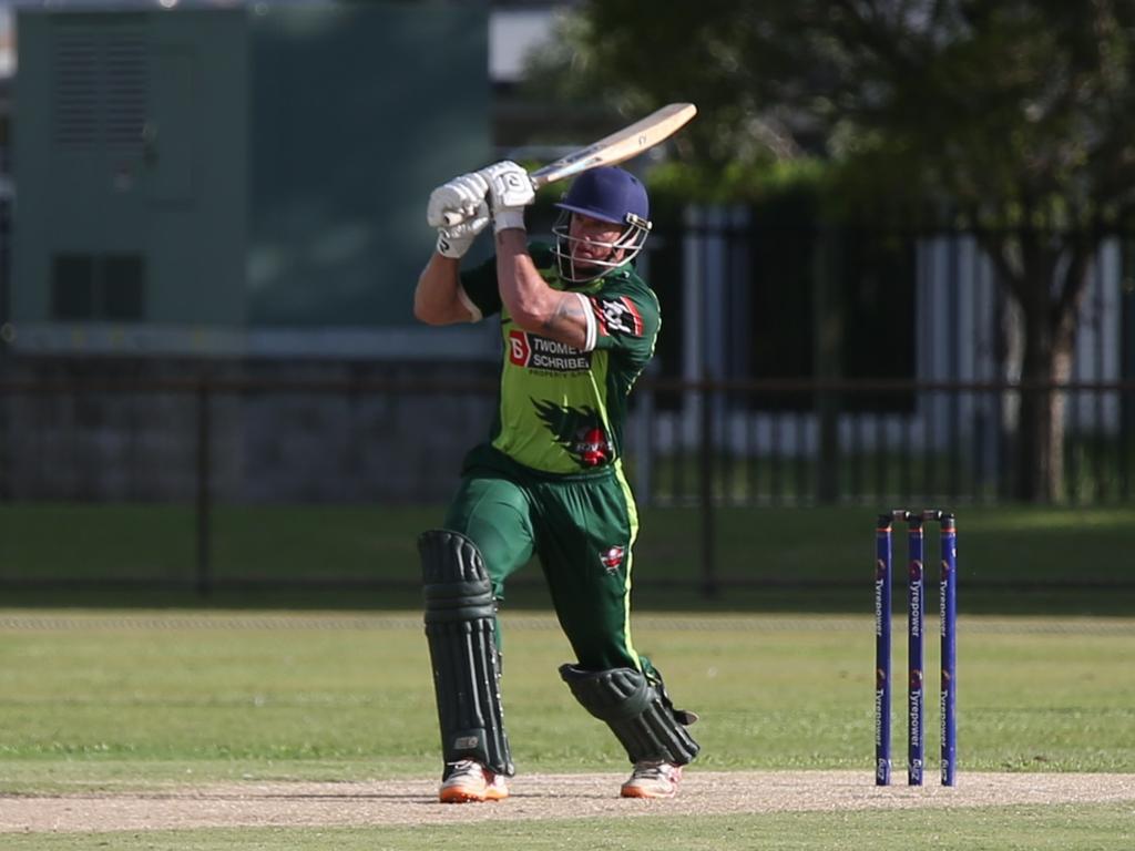 Brenton Edwards batting for Rovers. Cricket Far North first grade. 2024. Photo: Gyan-Reece Rocha