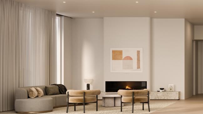 Concept image of the penthouse apartment in The Esmond. Picture: SMFA Architects