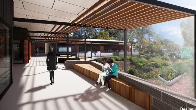 Planned Woodville High School upgrade.