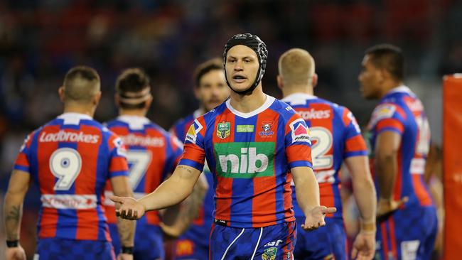 Kalyn Ponga‘s solo stunner wasn’t enough to inspire a comeback win. (Photo by Ashley Feder/Getty Images)