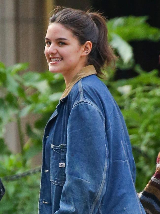 Suri Cruise was spotted on the move in New York City. Picture: Backgrid.