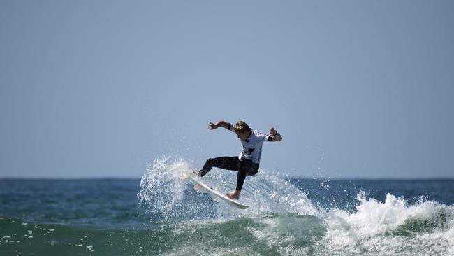 Mikey McDonagh at the 2018 Port Stephens Toyota Pro Men's QS1,000. Picture: WSL / Ethan Smith