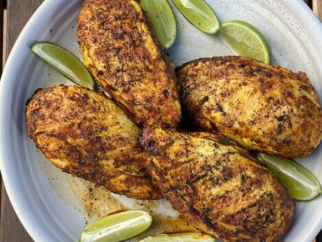 Chermoula barbecued chicken.