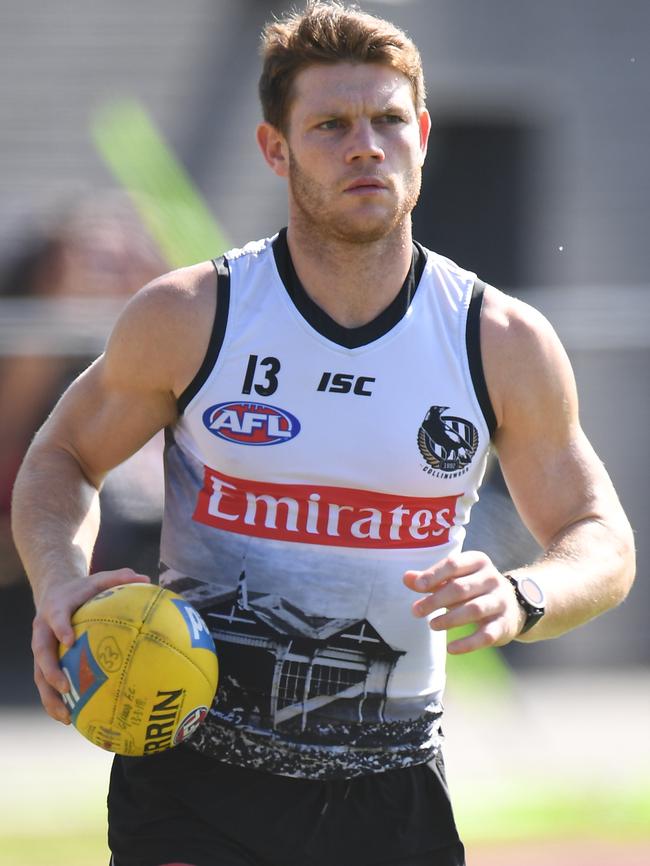 Taylor Adams at Collingwood training.