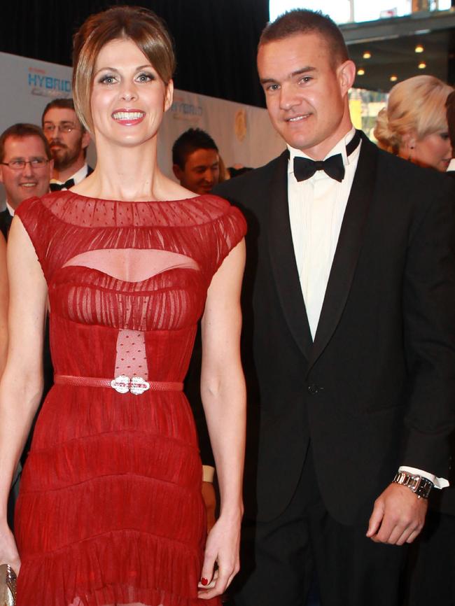 Anna and Brad Green at the 2011 Brownlow Medal.