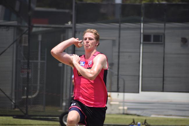 The Sydney Sixers go through their paces on Saturday at C.ex Coffs International Stadium.