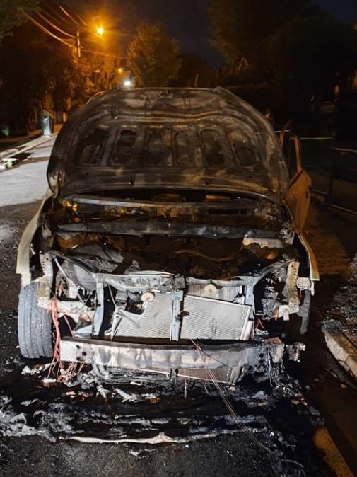 Car stolen from Unley, torched at Prospect. Picture: SA Police