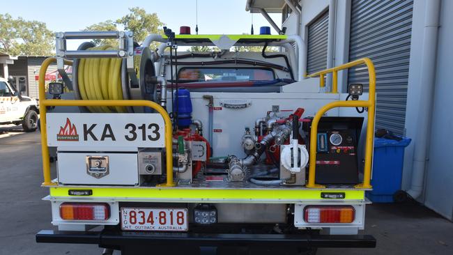 The tray of the vehicle is fitted with an impressive array of firefighting kit. Picture: Harry Brill.