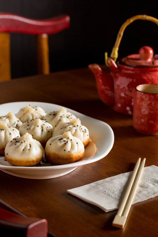 Steamed buns at New Shanghai.