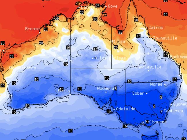 13 /09/2024 GFS forecast for Australia