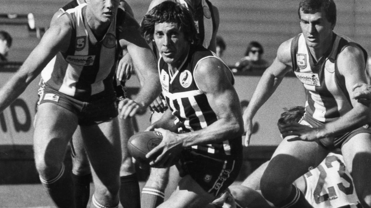 Russell Ebert plays for Port Adelaide against North Adelaide in 1985. Picture: The Advertiser files