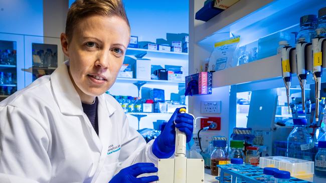 Dr Emily Lelliott been awarded the top prize in the Premier’s Awards for Health and Medical Research. Picture: Jake Nowakowski