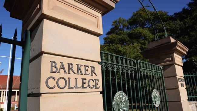 Barker College in Hornsby. Picture: David Swift