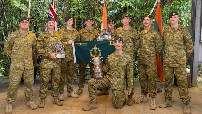 Winning section of the Duke of Gloucester cup 2024 from the 3rd Battalion, Royal Australian Regiment went on to participate in the Cambrian Patrol held in Wales, the United KingdomPHOTO: LSIS Nadav Harel