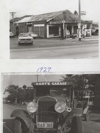 Historic photographs of Hart's Automotive when it was on Condamine St, Manly Vale. Picture: Facebook