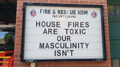 Newton Fire Station’s latest noticeboard message. Picture: Facebook