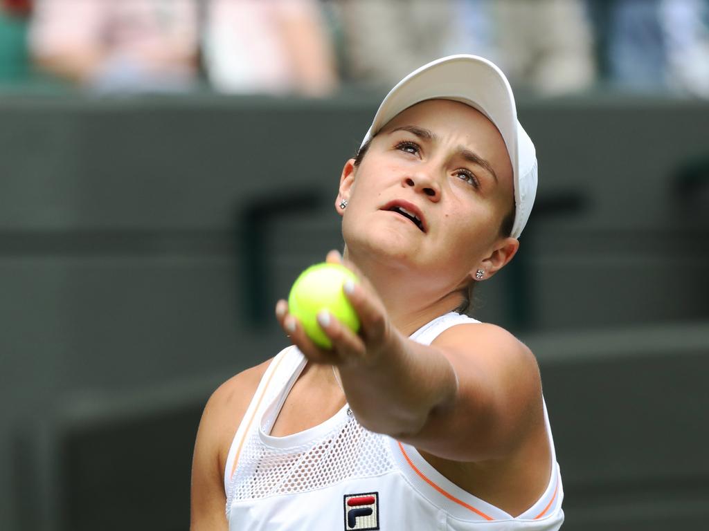 Ash Barty during the 2019 Wimbledon Championship