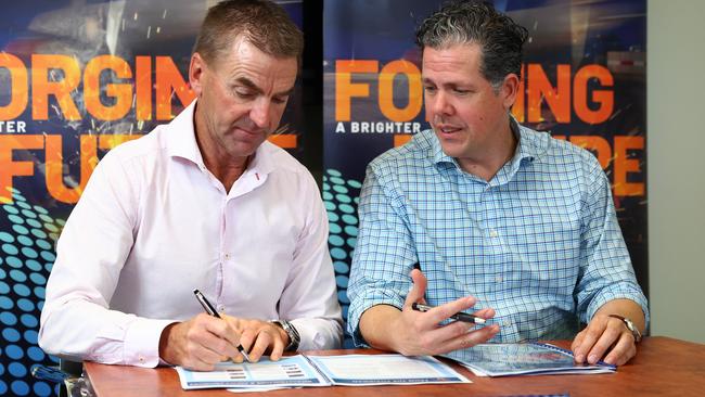 Advance Cairns Executive Chairman Nick Trompf and Tourism Tropical North Queensland CEO Mark Olsen have outlined what they expect to see, and what they ideally want, for Far North Queensland from the federal budget in their 2022-23 submission. Picture: Brendan Radke