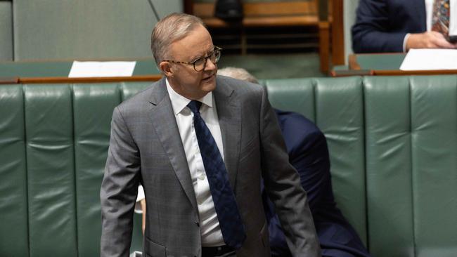 Anthony Albanese hit out after David Littleproud accused his government of pork-barrelling. Picture: NCA NewsWire / Gary Ramage