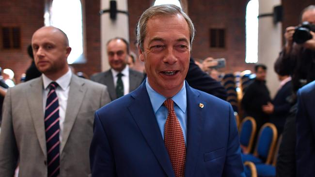 Nigel Farage after announcing that he was stepping down as UKIP leader.