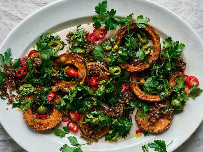 Roasted Squash with Toasted Grains. Picture: