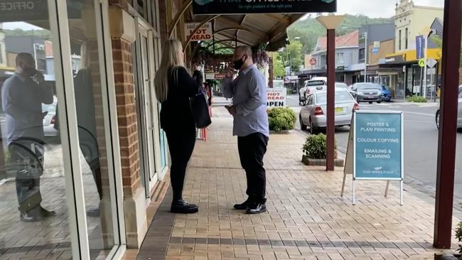 Joshua Rose speaking to his lawyer Picture: Adelaide Lang