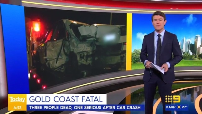 Three killed in Gold Coast horror crash (The Today Show)