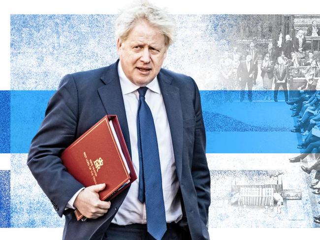 Boris Johnson is laying out a long-term strategy for a return to frontline politics. Picture montage: The Times