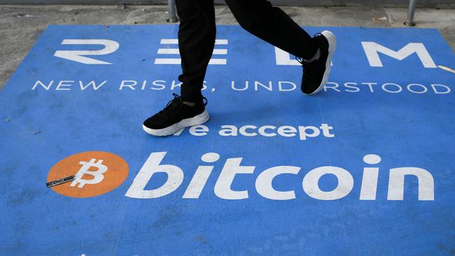 Since 2012, bitcoin has endured 14 selloffs of more than 30%, six of more than 50%, and three of more than 80%. Picture: AFP