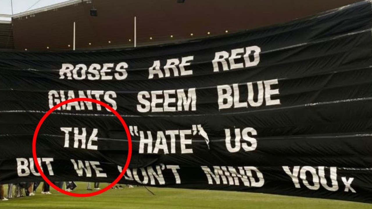 GWS Giants schlagen Collingwood wegen AFL-Banner-Fehler