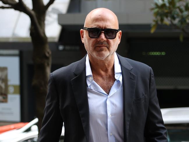 The Daily Telegraph 24.10.2024 Al Yazbek  arriving at the Downing Centre. After being charged with displaying a Nazi symbol at a pro-Palestinian rally and suffering a community backlash, Al Yazbek is no longer involved with his hospitality group. Picture: Rohan Kelly